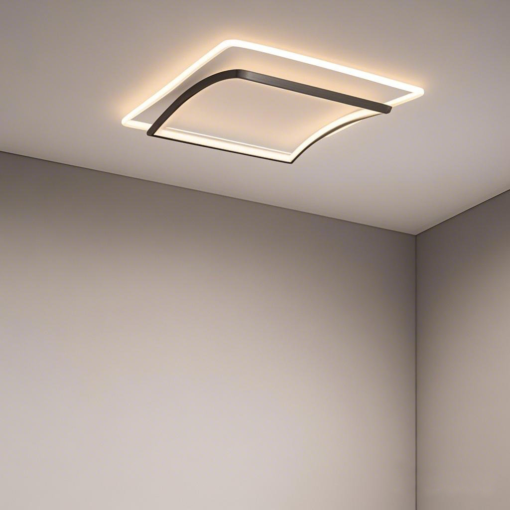 Decorative LED Ceiling Light Double Squares Surface Mounted For Indoor Ceiling Use