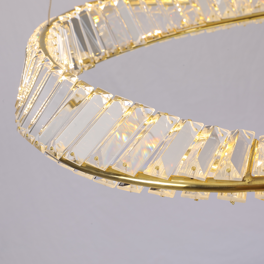 Spirally Curved Crystal Pendant Light Chandelier Indoor Decorative Fixture
