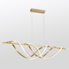 Wave-Shaped Curve Design Aluminum Pendant Lamp For Modern Inddor Use