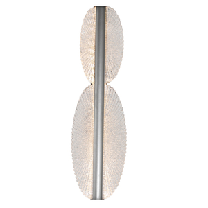 Decorative Leaf-Inspired Acrylic LED Wall Lamp Two Heads 3000K 