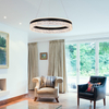 LED Acrylic Circle Round Pendant Light Three Color Tempreture