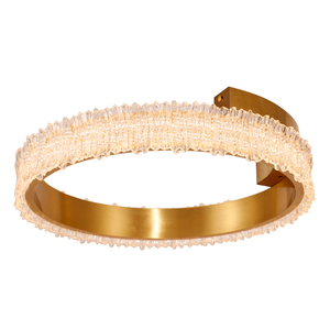 Bright LED Flush Mount Ceiling Light Acrylic Round Circle Shaped 3000K