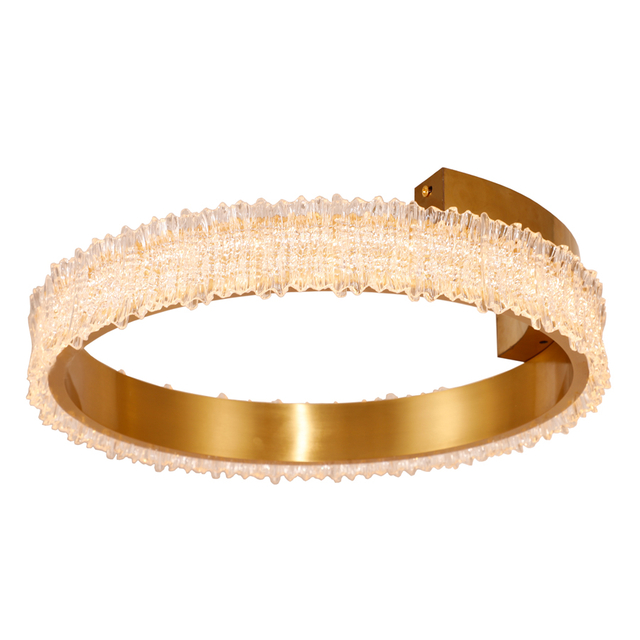 Bright LED Flush Mount Ceiling Light Acrylic Round Circle Shaped 3000K