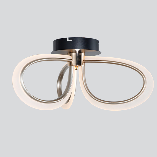 Contemporary Acrylic Ceiling Light with Floral Design 3 Heads 3000K