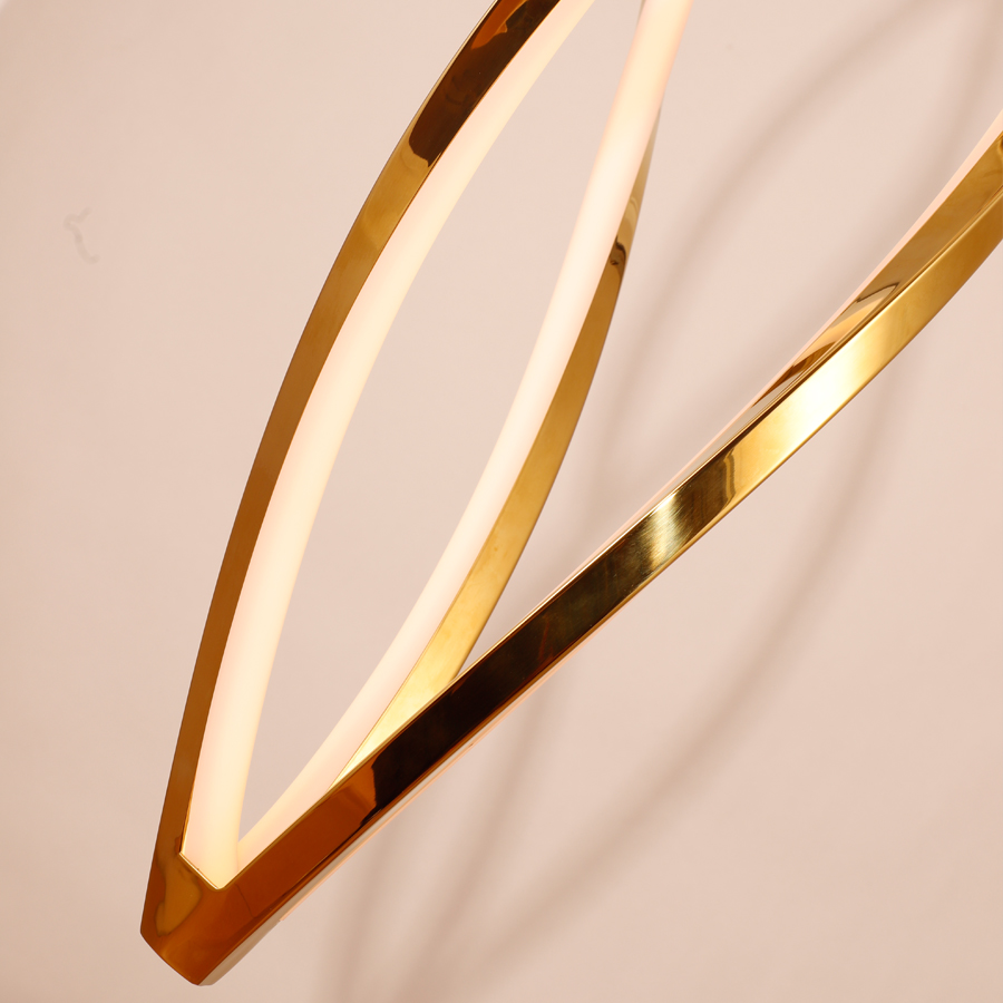 Spiral Shaped Stainless Steel Chandelier For Indoor Use