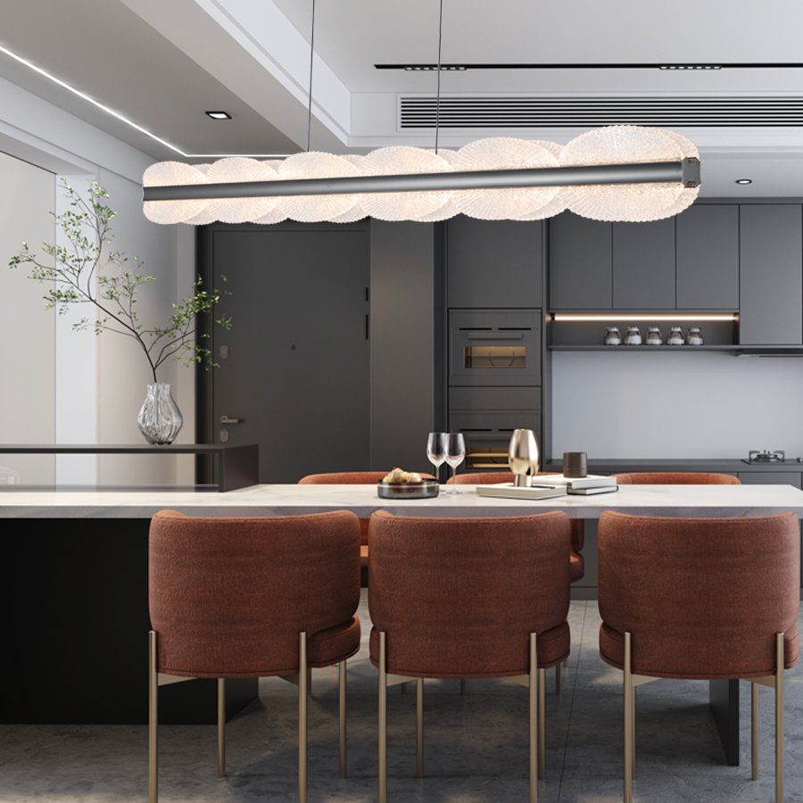 Modern Design Horizontal Illumination Acrylic LED Dining Chandelier 3000K/4000K/6000K