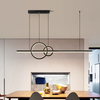 LED Aluminum Dinning Room Pendant Lamp Black Color MT-LD1140-BK