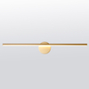 Modern LED Aluminum Linear Wall Light Straight Line Mirror Wall Lamp Gold Color