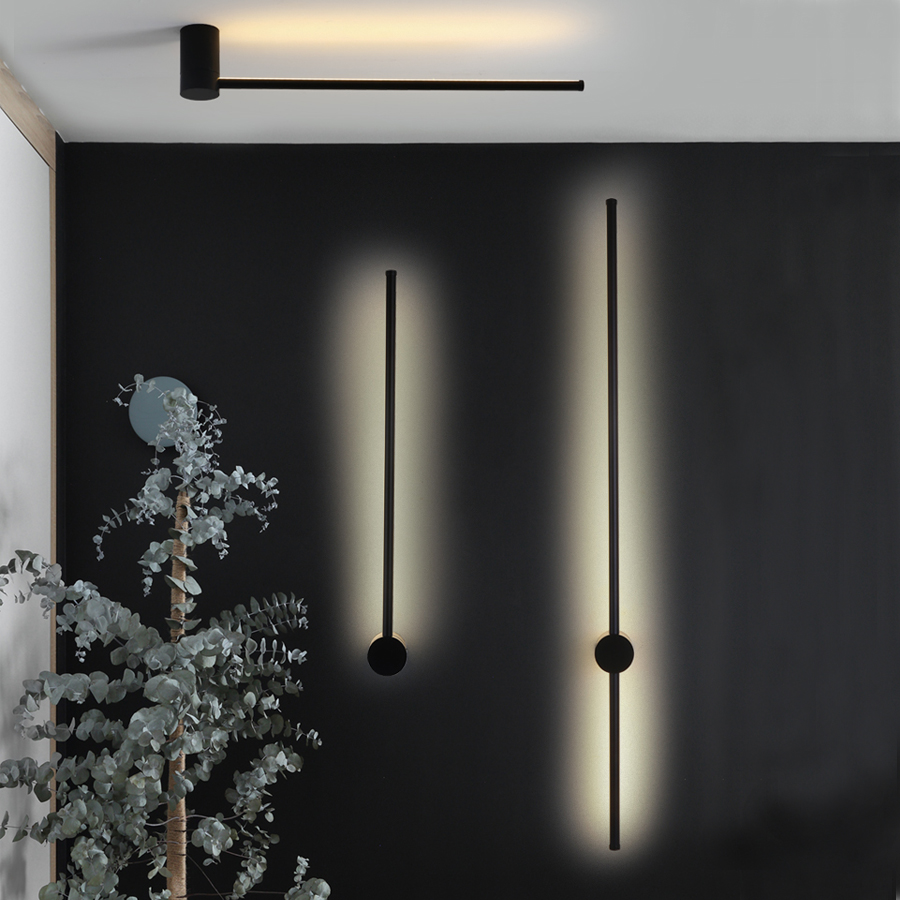 Modern Artistic LED Linear Straight Line Aluminum Wall light Adjustable Angle