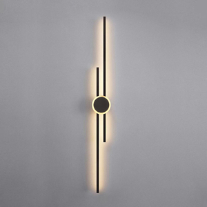 Modern LED Aluminum Double Straight Lines Wall Light 3000K 