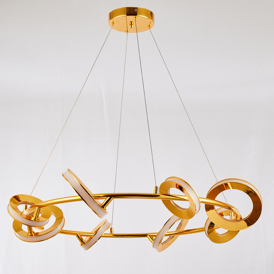 Stylish Circular Metal LED Pendant Light for Contemporary Spaces