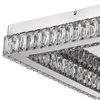Modern LED Square Ceiling Lamp Crystal Accents Round Bright Light For Indoor Decor