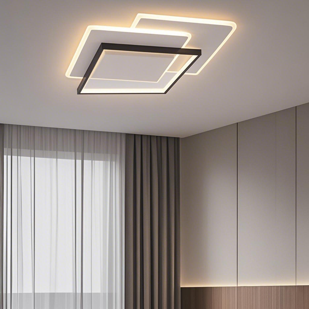Decorative LED Ceiling Light Combination Of Multiple Squares Surface Mounted For Indoor Ceiling Use