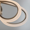 Contemporary Acrylic Ceiling Light with Floral Design Six Heads 3000K