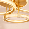 Modern Three Intertwined Acrylic Rings Ceiling Light For Indoor Decor