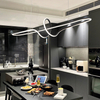 Black Metal Artistical LED Pendant Light For Dinning Room