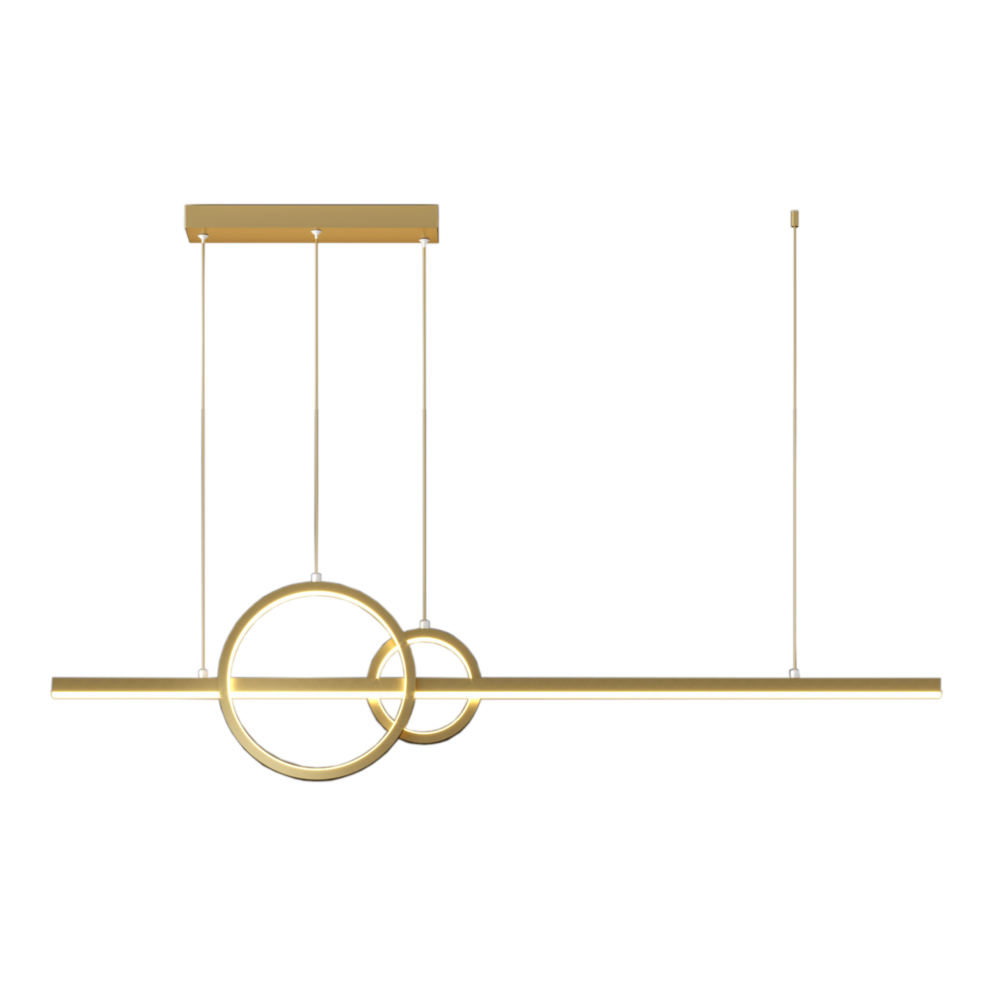 LED Aluminum Dinning Room Pendant Lamp Gold Color MT-LD1140-GD