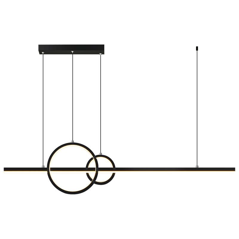 LED Aluminum Dinning Room Pendant Lamp Black Color MT-LD1140-BK