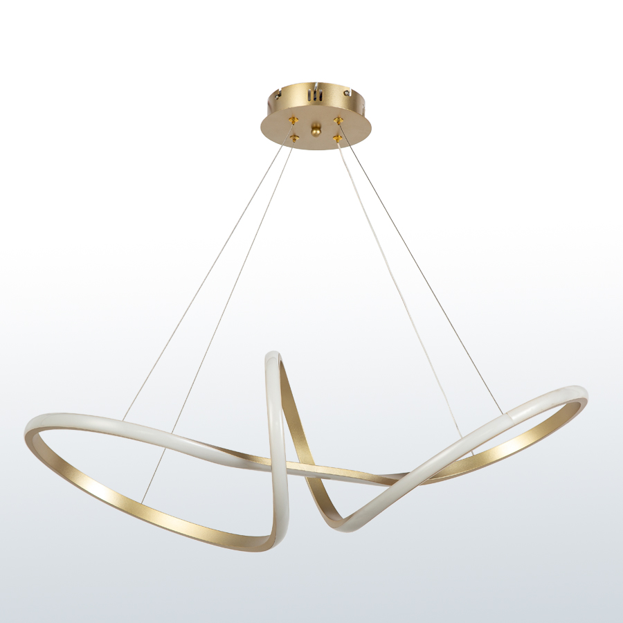 LED Luminaire Aluminum Chandelier Gold Color MT-LD9020 GD