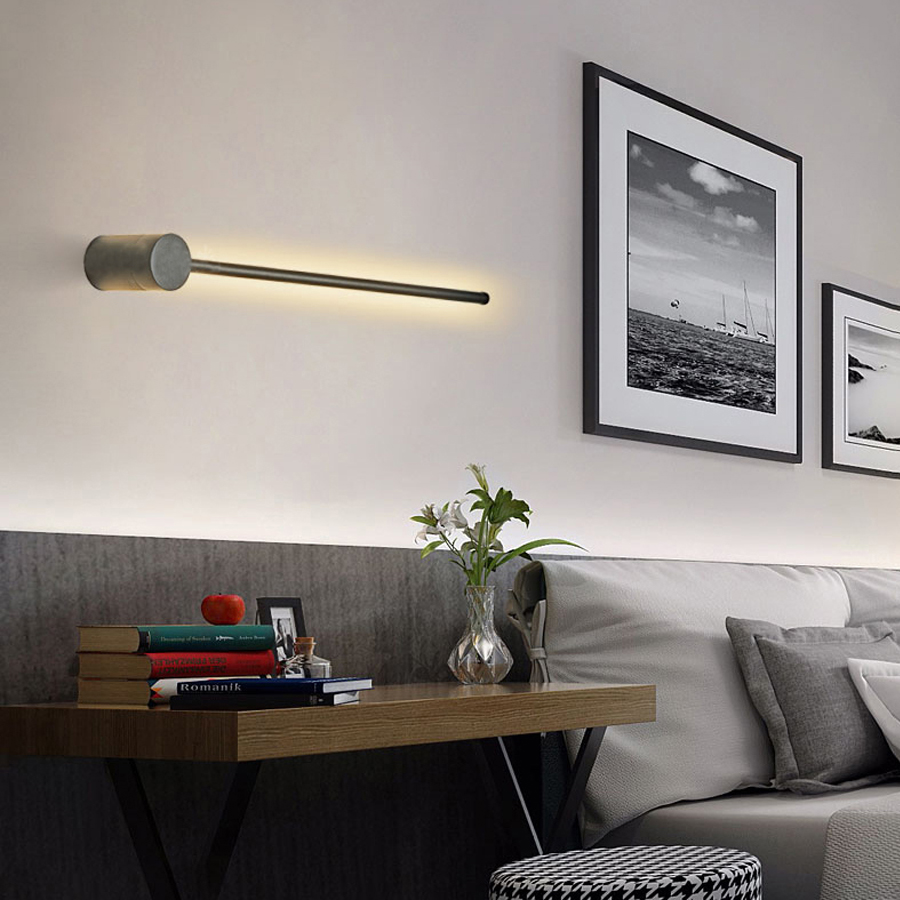 Modern Artistic LED Linear Straight Line Aluminum Wall light Adjustable Angle