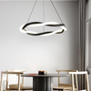 Modern LED Metal Silicone Twist Braided Pendant Light For Indoor Decor
