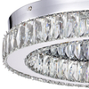 Modern LED Ceiling Lamp Crystal Accents Round Bright Light For Indoor Decor