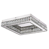 Modern LED Square Ceiling Lamp Crystal Accents Round Bright Light For Indoor Decor