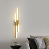 Modern Artistic LED Linear Straight Line Aluminum Acrylic Wall light Double Light