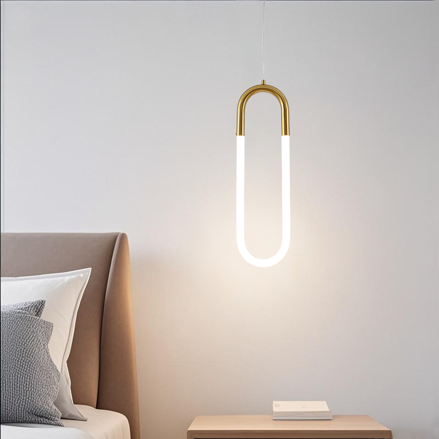 Contemporary Silicone Acrylic LED Pendant Light Oval Shape Energy Efficient
