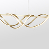 Wave-Shaped Curve Design Aluminum Pendant Lamp For Modern Inddor Use
