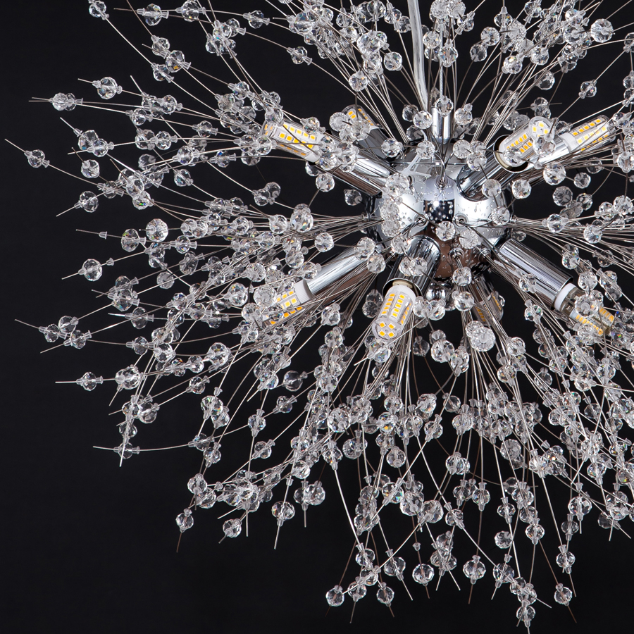 Crystal Dandelion Shape Chandelier Small Size For Indoor Decor