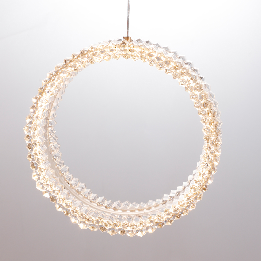 Nice Acrylic Small Circle Ring Pendant Light 3000K For Home Decor