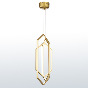 Hexagon Polygonal LED Aluminum Pendant Light Three Sets In One