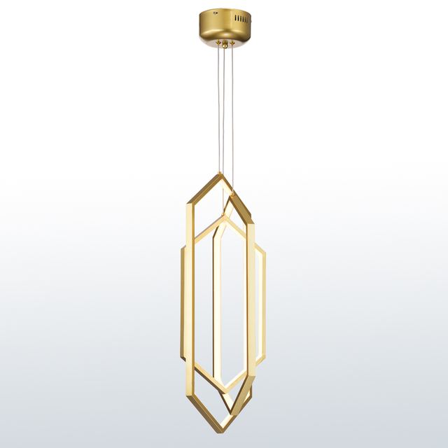 Hexagon Polygonal LED Aluminum Pendant Light Three Sets In One