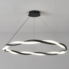 Modern LED Metal Silicone Twist Braided Pendant Light Middle SizeFor Indoor Decor