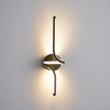 Modern Creative Artistic LED Aluminum Curved Line Wall Lamp 