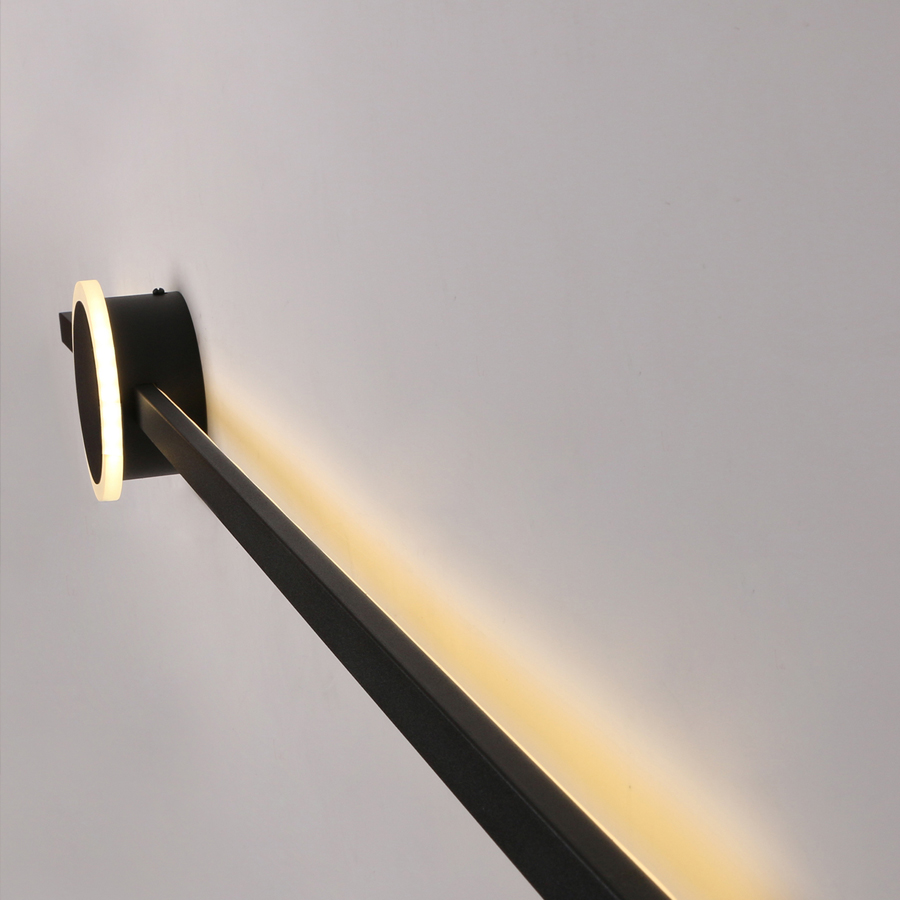 Modern LED Aluminum Straight Line Wall Light 3000K Gold Color