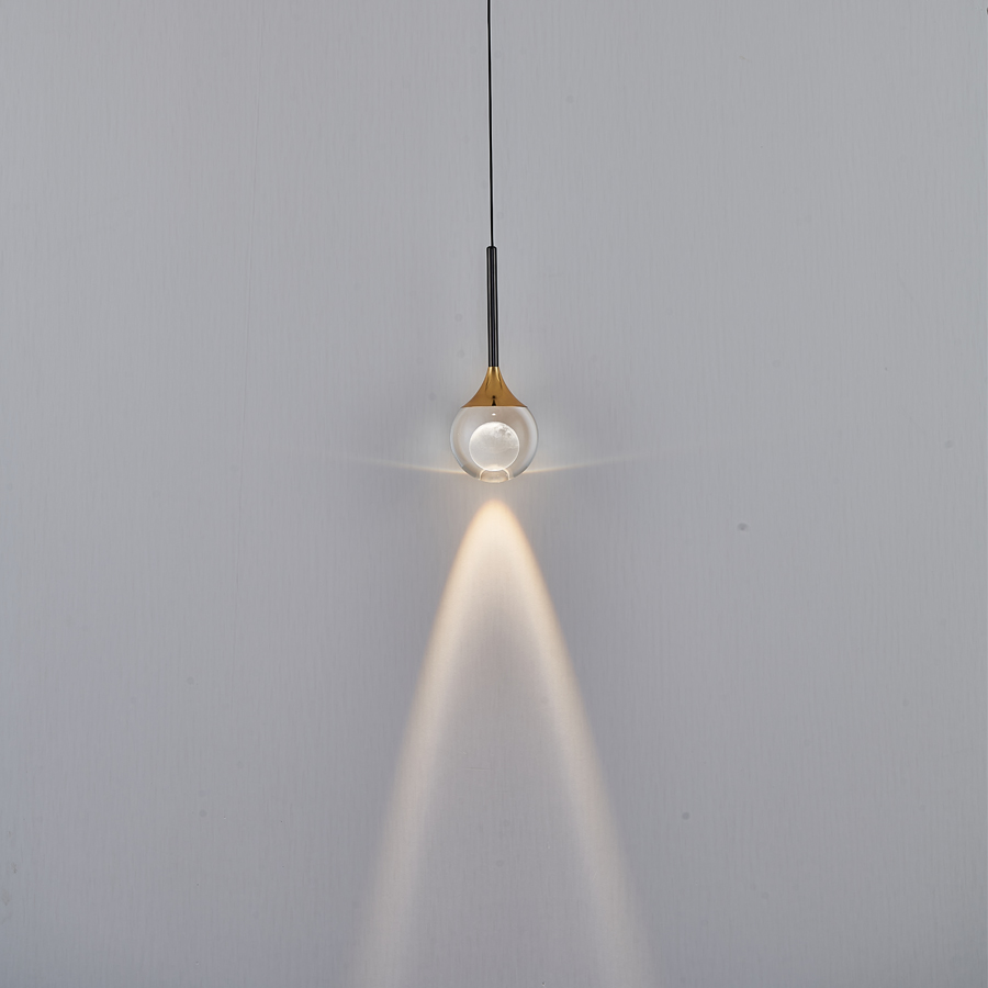 Elegant Crystal Ball Spot Pendant Light Indoor Decorative Fixture Perfect For Home Decor