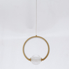 Modern Metal and Crystal Mini Pendant Light for Bedroom