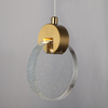 Elegant Crystal Glass Panel Pendant Light Indoor Decorative Fixture Perfect For Home Decor