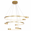 Gold Aluminum Three Tiers LED Pendant Light For Indoor Decor
