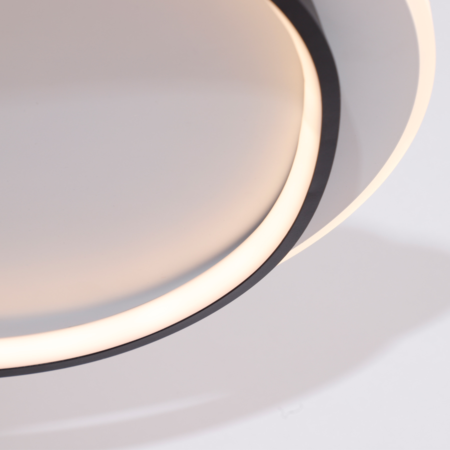 Circular Double Ring LED Ceiling Light, Surface Mount, For Home & Office Use