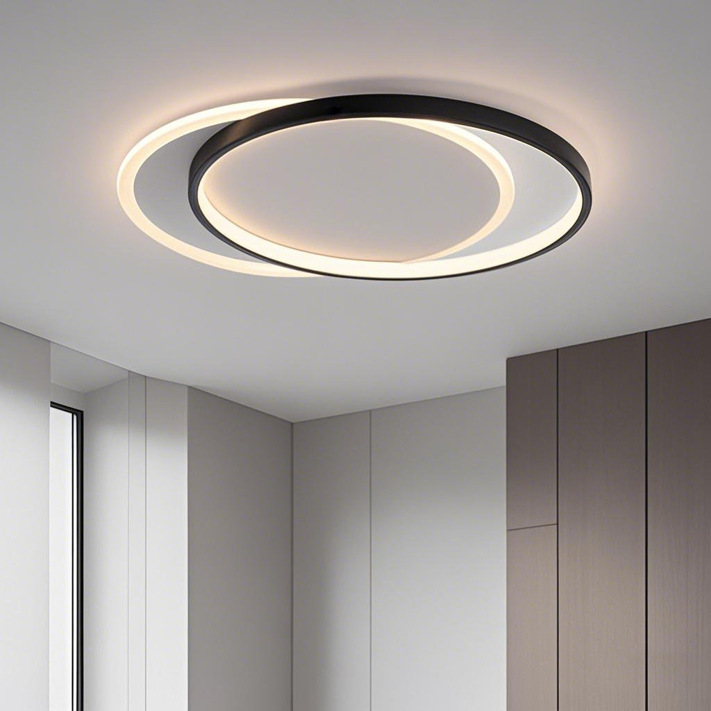 Ingenious Design Two Circle Rings LED Ceiling Light Surface Mount For Indoor Decor