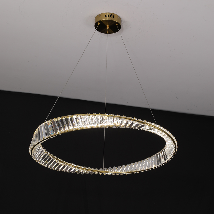 Spirally Curved Crystal Pendant Light Chandelier Indoor Decorative Fixture