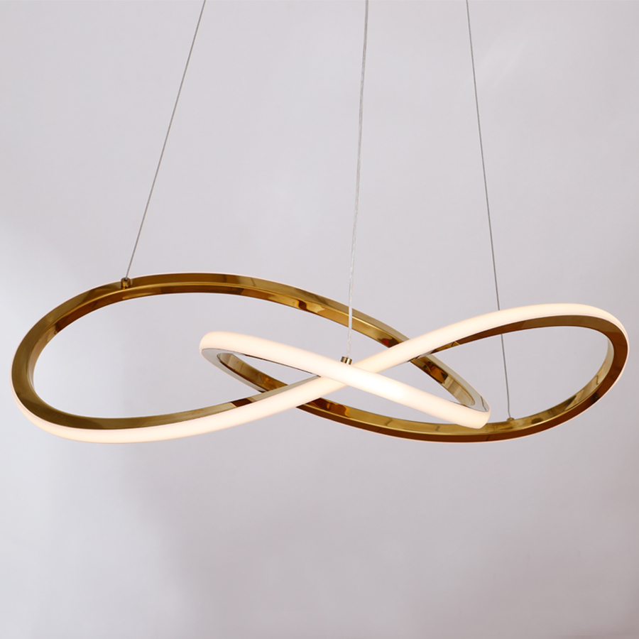 Stainless Steel Gold Color Pendant Light Chandelier 