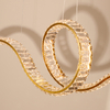 Large Luxurious Curved Crystal Chandelier With LED Perfect For Indoor Use