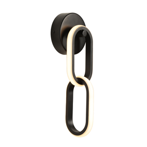 LED Aluminum Silicone Wall Light Interlocking Chain Links Shaped 3000K/4000K/6000K