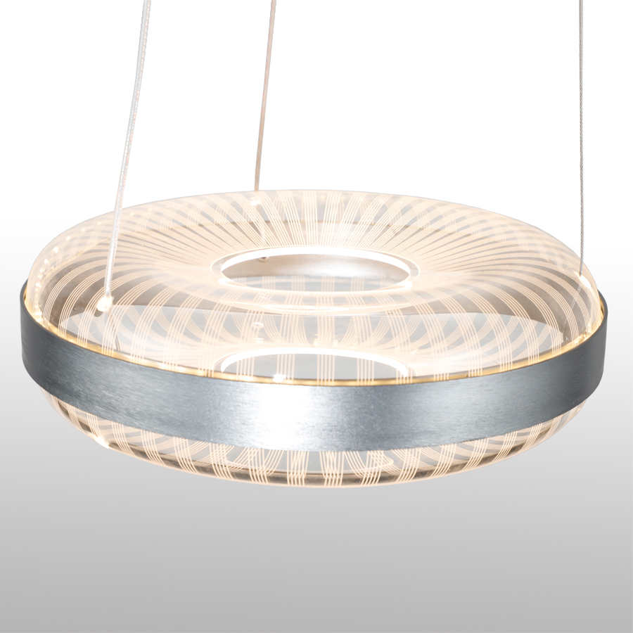 Modern Artistic Design Acrylic Oblate-Shaped LED Pendant Light For Indoor Decor