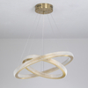 LED Aluminum Acrylic Circle Round Ring Pendant Light Tow Tiers Bright From Two Sizes