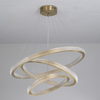 LED Aluminum Acrylic Circle Round Ring Pendant Light Three Tiers Bright From Two Sizes